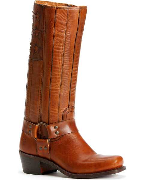 Frye Women's Harness Americana Western Boots, Tan, hi-res