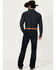 Image #3 - Blue Ranchwear Men's Carbon Wash Jethro Slim Bootcut Stretch Denim Jeans, Dark Wash, hi-res
