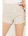 Rolla's Women's High Rise Corduroy Duster Shorts, Off White, hi-res