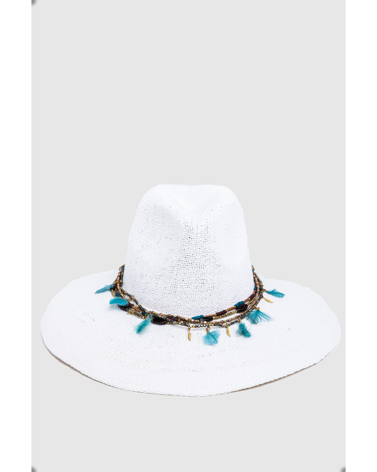 Image #5 - Nikki Beach Women's Dara Straw Western Fashion Hat, White, hi-res