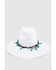 Image #5 - Nikki Beach Women's Dara Straw Western Fashion Hat, White, hi-res