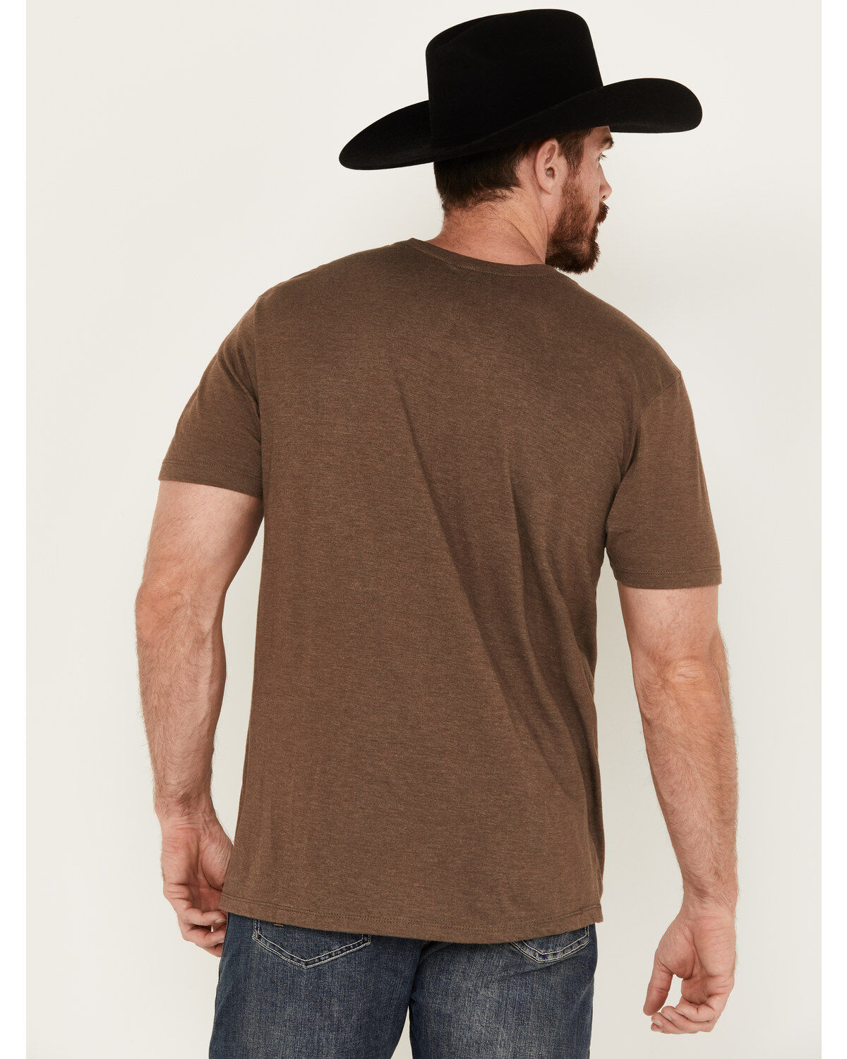 Image #4 - RANK 45® Men's Logo Short Sleeve Graphic T-shirt, Coffee, hi-res