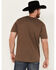 Image #4 - RANK 45® Men's Logo Short Sleeve Graphic T-shirt, Coffee, hi-res