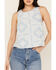 Image #3 - Wrangler Women's Bandana Print Sleeveless Tank Top, Blue, hi-res