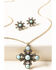 Image #2 - Shyanne Women's Gilded Gold Bling & Turquoise Jewelry Set, Gold, hi-res