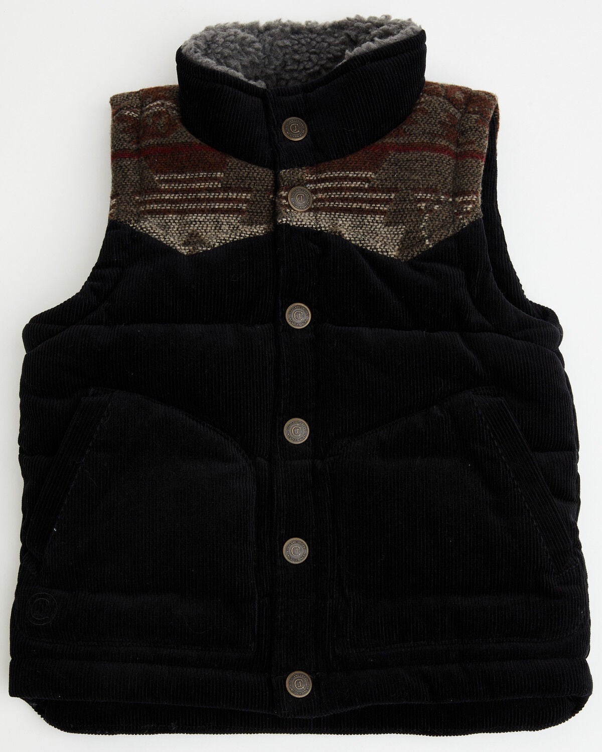 Image #1 - Cody James Toddler Boys' Anza Corduroy Vest, Black, hi-res