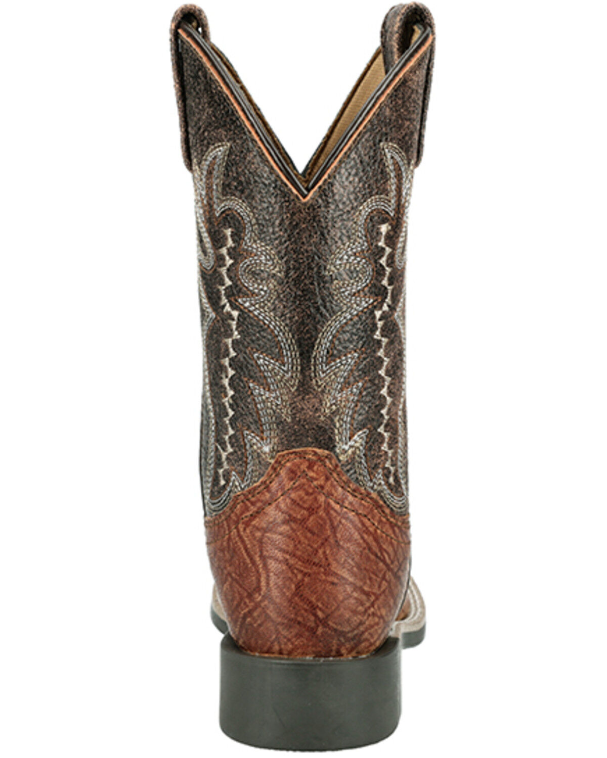 Image #5 - Smoky Mountain Boys' Presley Western Boots - Broad Square Toe, Cognac, hi-res