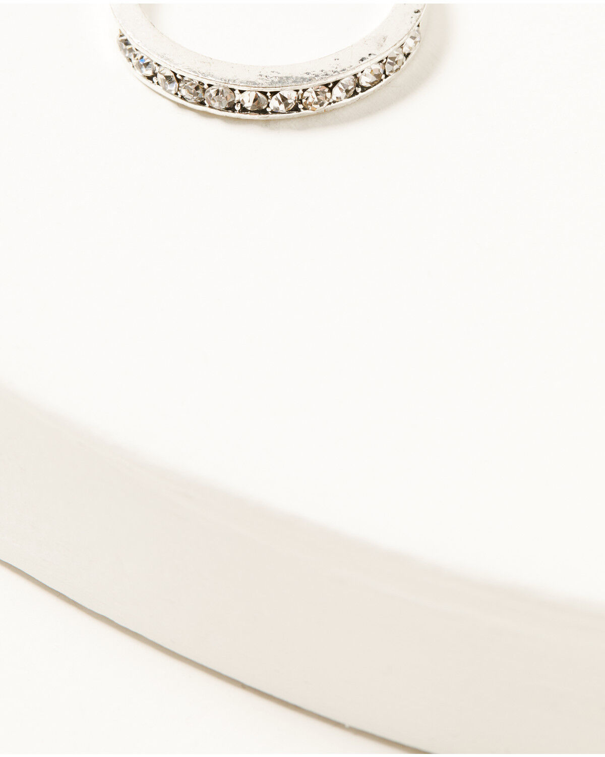 Image #3 - Shyanne Women's Crystal Rope Ring Set - 3 Piece, Silver, hi-res