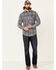 Image #2 - Wrangler Retro Men's Premium Check Plaid Button Down Western Shirt, Blue, hi-res