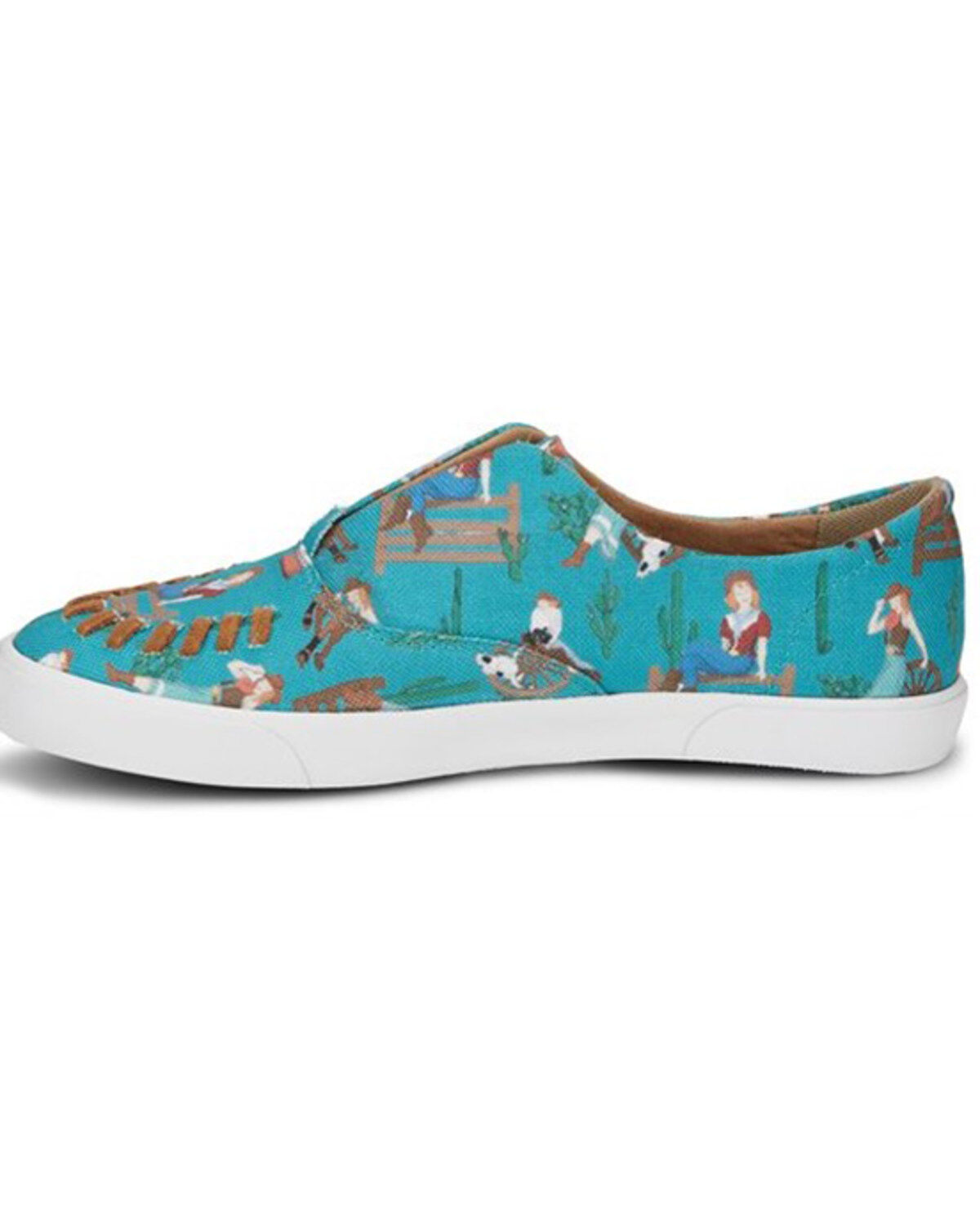Image #3 - Reba by Justin Women's Alice Cowgirl Print Casual Slip-On Shoe, , hi-res