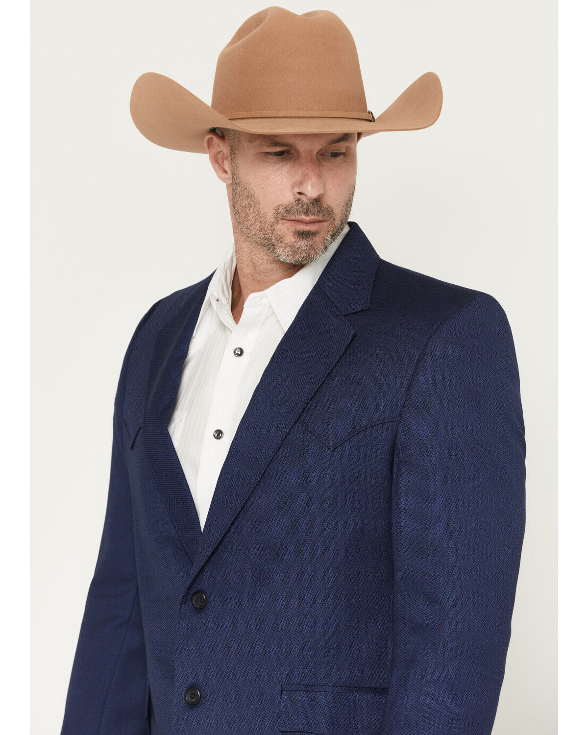 Image #2 - Circle S Men's Plano Sportcoat, Blue, hi-res