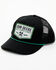 Image #1 - John Deere Men's Twill Mesh Back Trucker Cap, Black, hi-res