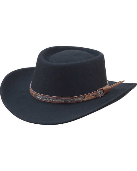 Silverado Men's Holden Crushable Felt Western Fashion Hat, Black, hi-res