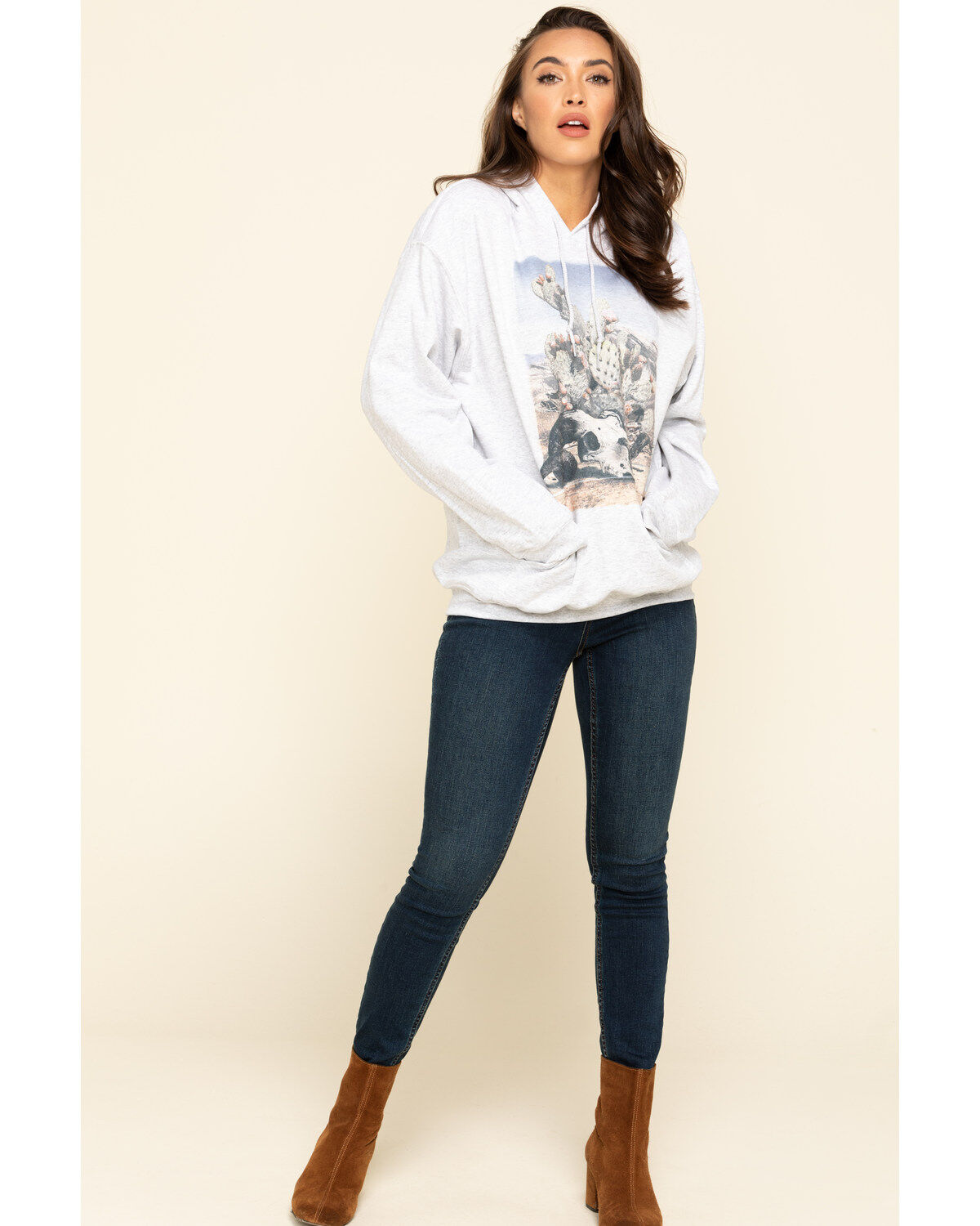 Image #6 - Cowgirl Tuff Women's Desert Scene Hoodie, , hi-res
