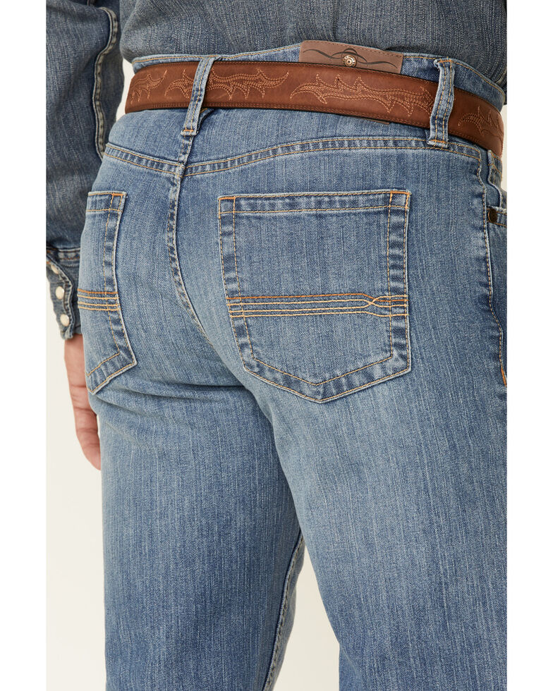 Cody James Men's Medium Wash Doolin Stretch Stackable Regular Straight Jeans , Blue, hi-res