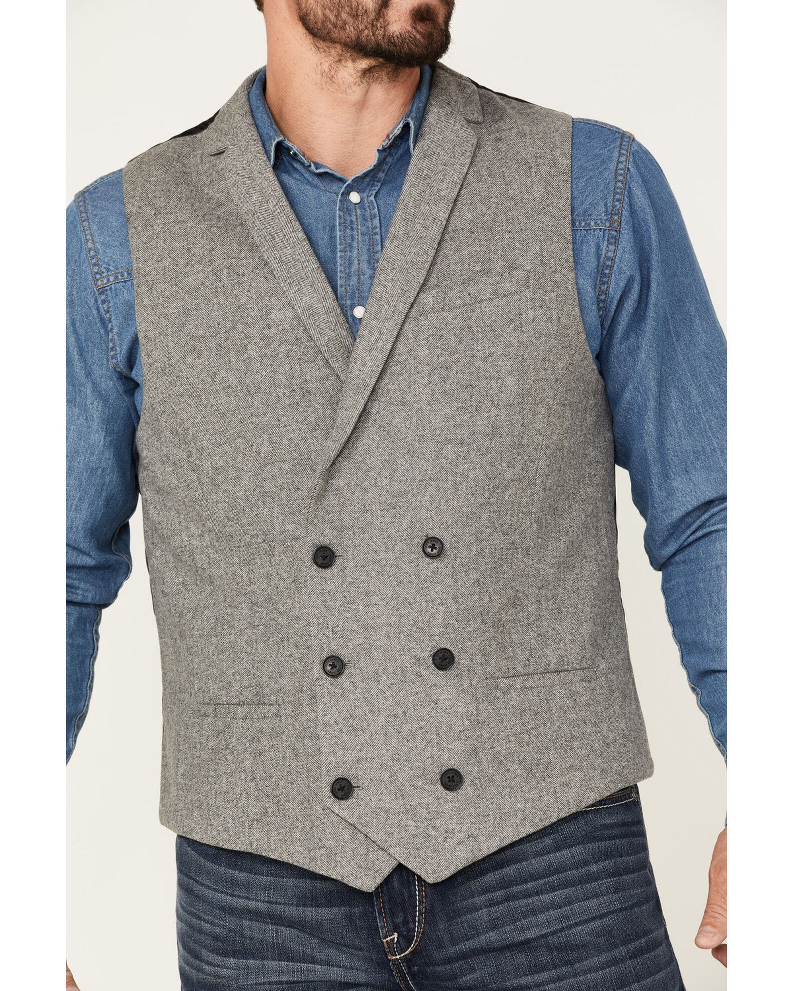 Product Name Cody James Men's Herringbone Vest