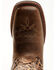 Laredo Women's Leopard Print Western Performance Boots - Broad Square Toe, Chocolate, hi-res