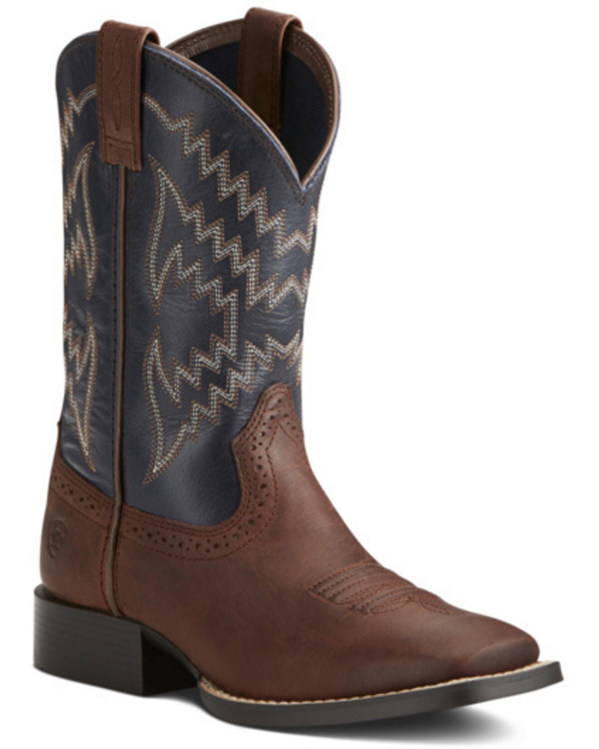 Ariat Youth Boys' Tycoon Western Boots, Brown, hi-res