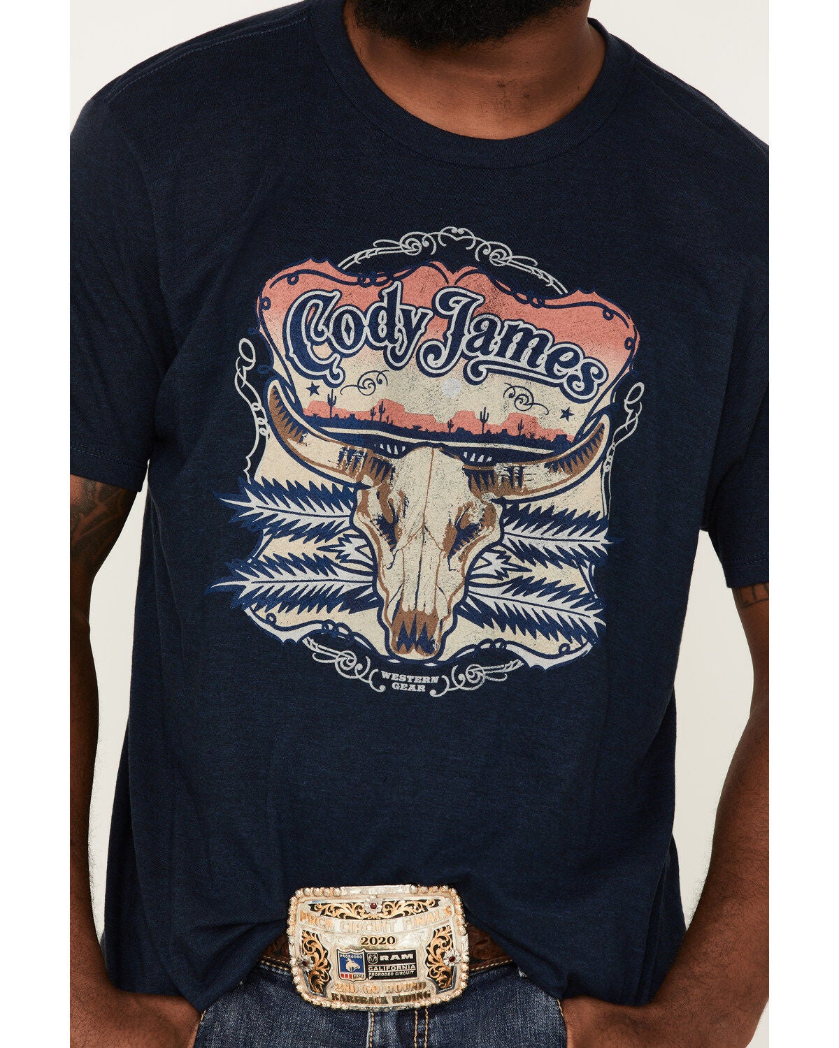 Image #3 - Cody James Men's Longhorn Graphic Short Sleeve T-Shirt, , hi-res