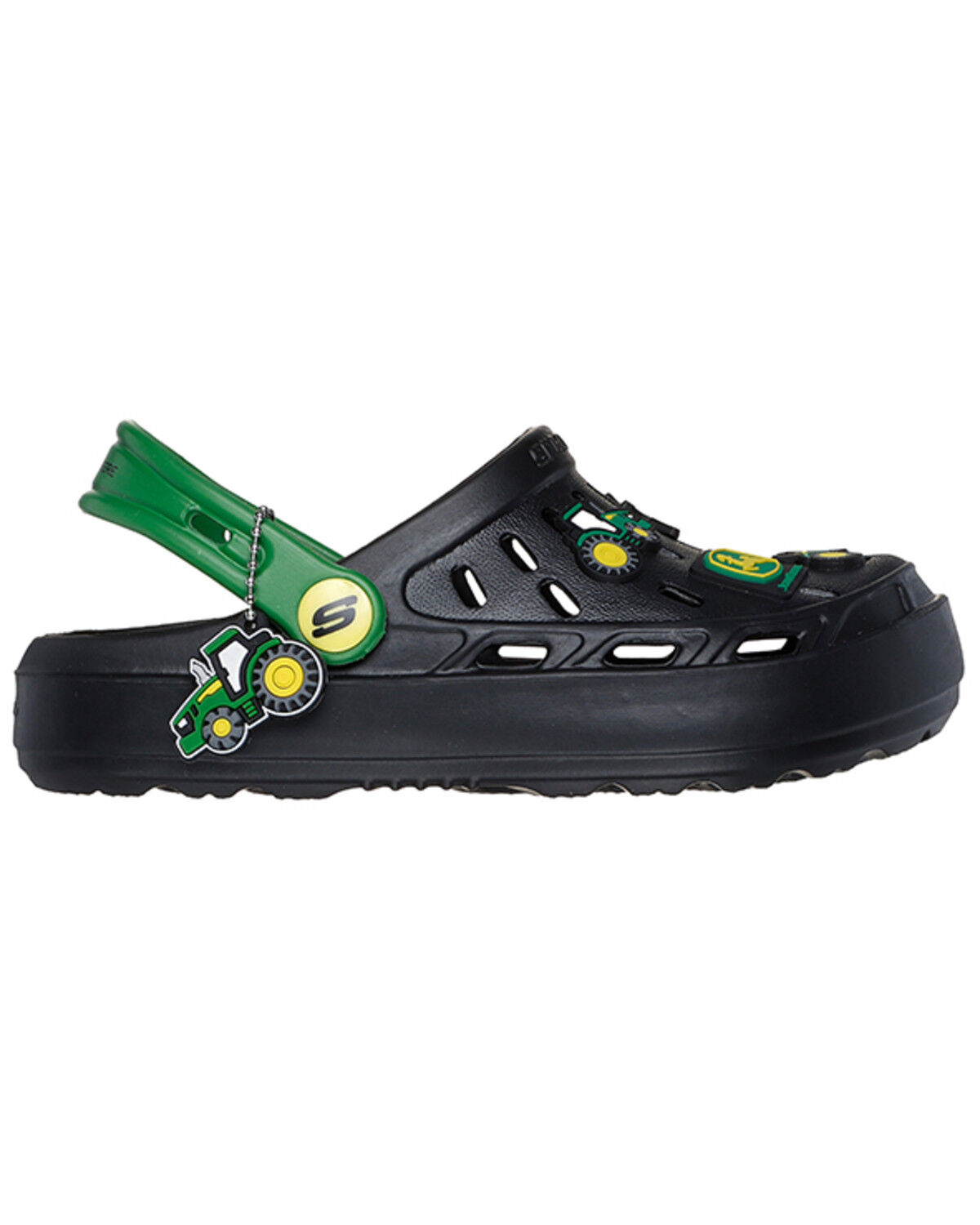 Image #2 - Skechers X John Deere Boys' Swifters Tractor Splash Shoes - Round Toe, Black, hi-res