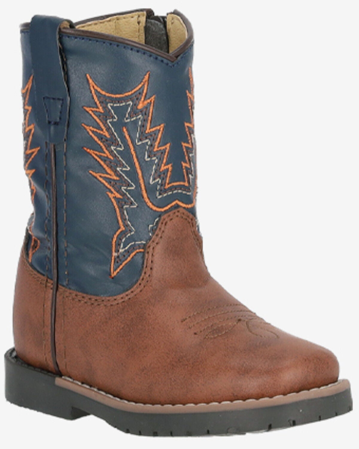 Smoky Mountain Toddler Kids' Autry Western Boots - Round Toe, Navy, hi-res
