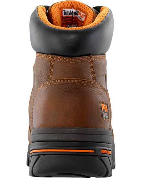 Image #4 - Timberland Pro Men's 6" Helix Waterproof  Work Boots - Alloy Toe , Brown, hi-res