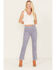 Image #1 - Wrangler Women's Wild West High Rise Corduroy Straight Jean, Blue, hi-res