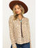 Image #1 - Stetson Women's Brown Leopard Print Button Down Top, , hi-res