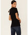 Janis Joplin Women's Live Concert Circle Graphic Short Sleeve Tee , Black, hi-res