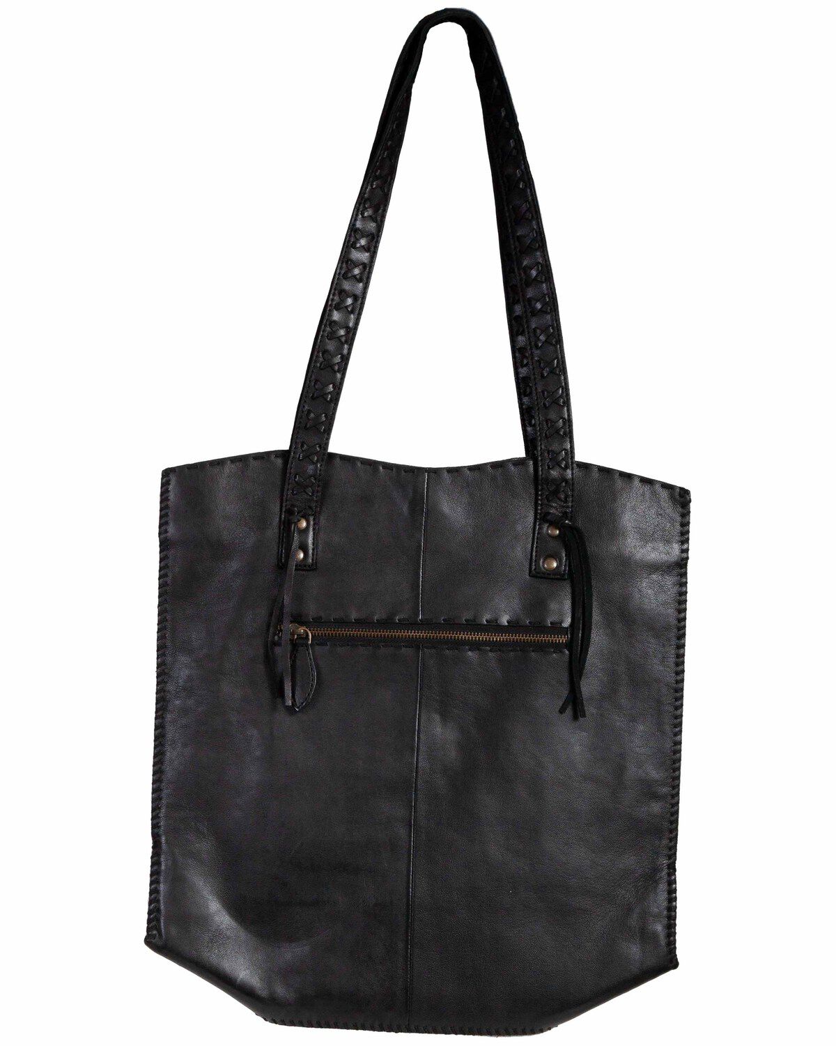 Scully Women's Leather Handbag, Black, hi-res