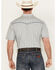 Image #4 - Cowboy Hardware Men's All Over Skull Short Sleeve Western Snap Shirt, Light Grey, hi-res