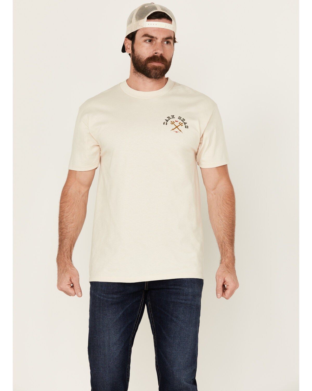 Image #1 - Dark Seas Men's Boot Barn Exclusive Round Up Short Sleeve Graphic T-Shirt, , hi-res