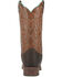 Laredo Men's Odie Western Boots - Broad Square Toe , Dark Brown, hi-res