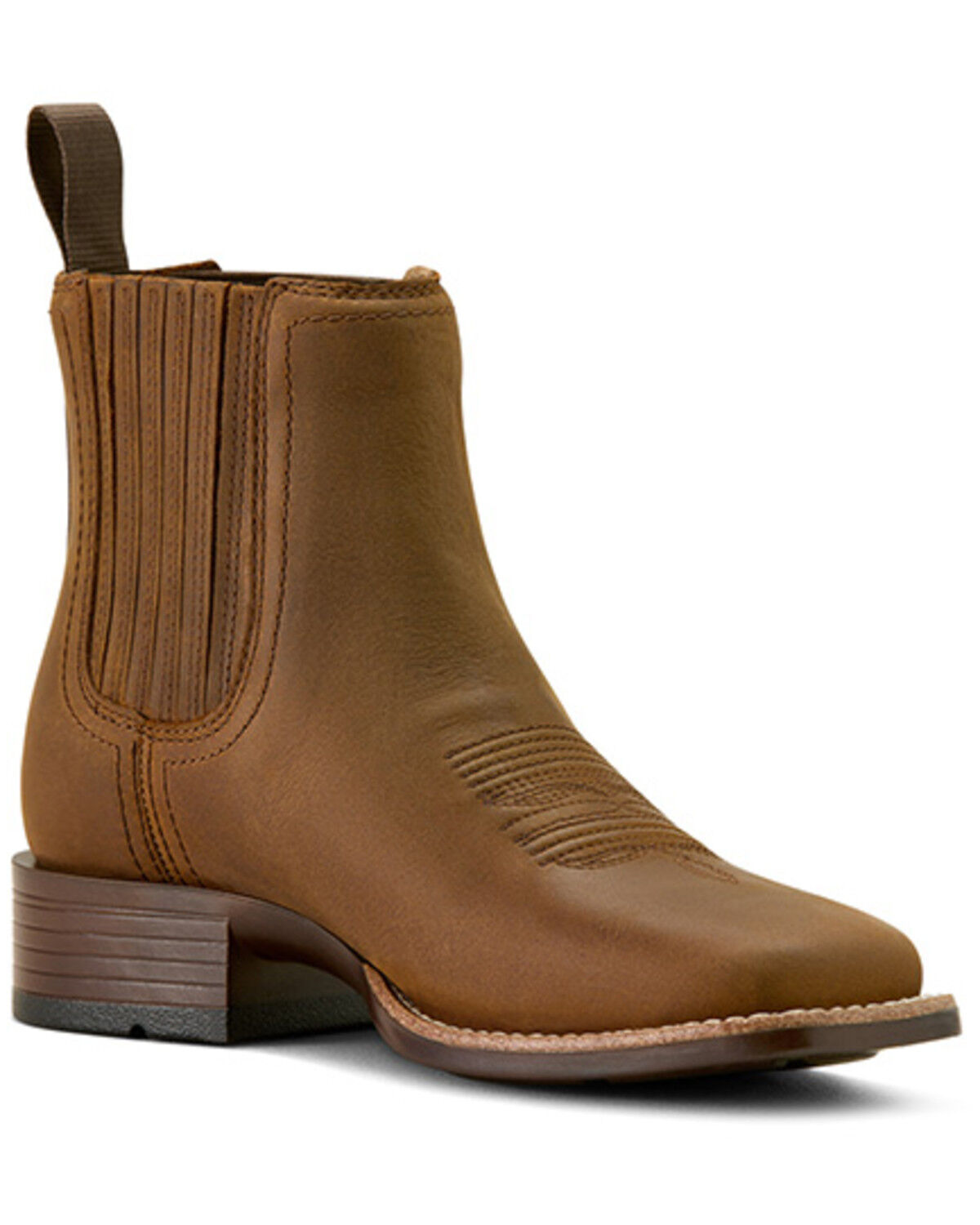 Image #1 - Ariat Women's Booker Chelsea Boots - Broad Square Toe, Brown, hi-res