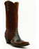 Image #1 - Idyllwind Women's Leap Snake Suede Leather Western Boots - Snip Toe, Brown, hi-res