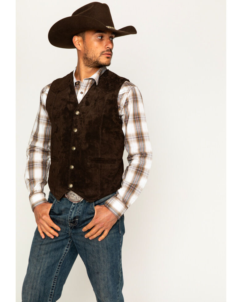 Cody James Men's Wild Boar Suede Vest