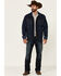 Wrangler Retro Men's Frontier Medium Wash Sherpa Lined Button Down Denim Jacket , Indigo, hi-res