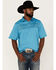 Cinch Men's ARENAFLEX Striped Short Sleeve Polo Shirt , Blue, hi-res