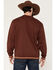 Image #4 - Cinch Men's Solid Logo Crewneck Sweatshirt, Burgundy, hi-res