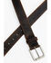 Hawx Men's Pointed Double Stitch Work Belt, Brown, hi-res