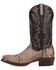 Image #3 - Dan Post Men's Exotic Python Western Boots - Square Toe, Chocolate, hi-res