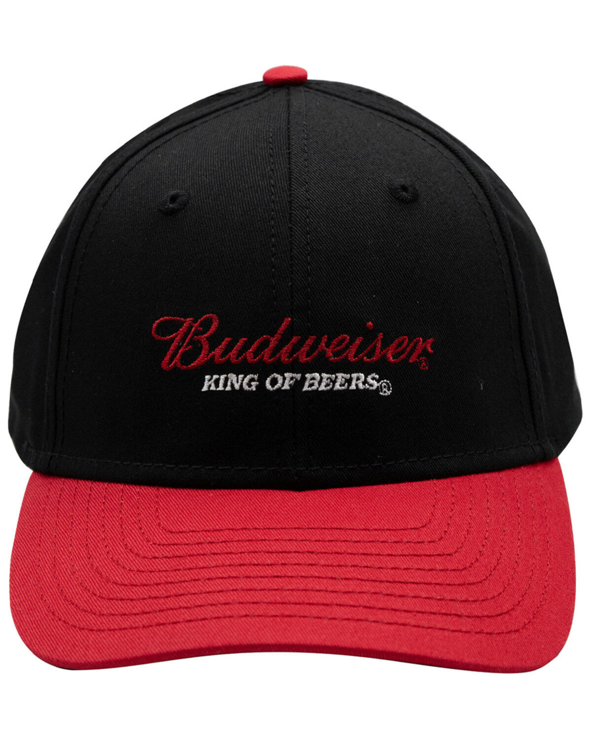 Image #3 - H Bar C Men's Budweiser Logo Embroidered Ball Cap, Black, hi-res