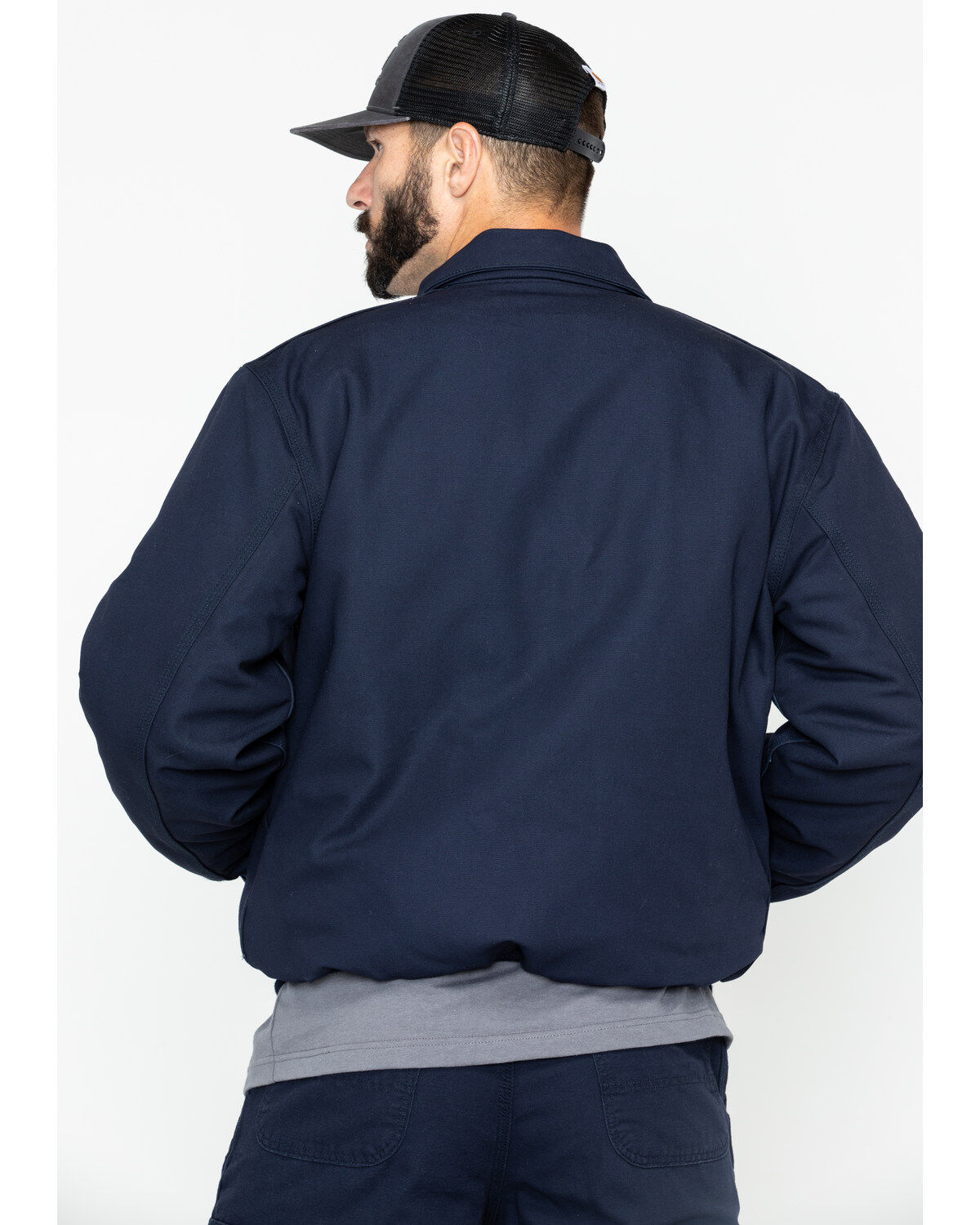 Image #3 - Carhartt Men's FR Duck Bomber Jacket - Big & Tall, , hi-res