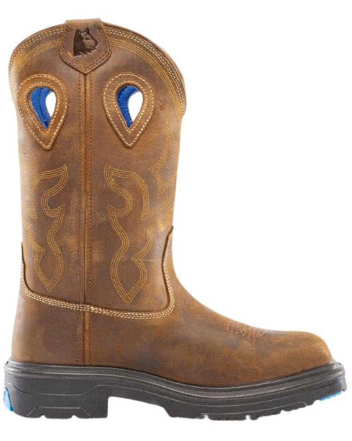 Image #2 - Steel Blue Men's Blue Heeler Wellington Work Boots - Steel Toe, Brown, hi-res