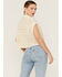 Beyond The Radar Women's Cream Crochet Sleeveless Sweater Top, Cream, hi-res