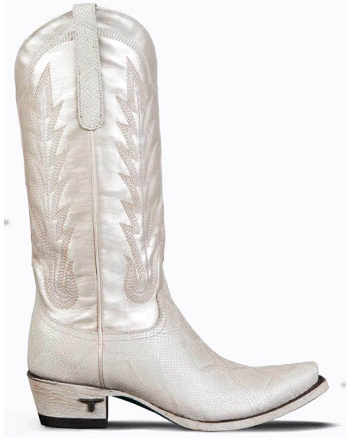 Image #2 - Lane Women's Rogue Exotic Python Western Boots - Snip Toe, , hi-res