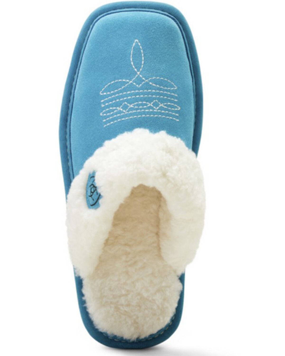 Image #3 - Ariat Women's Jackie Square Toe Slippers, Blue, hi-res