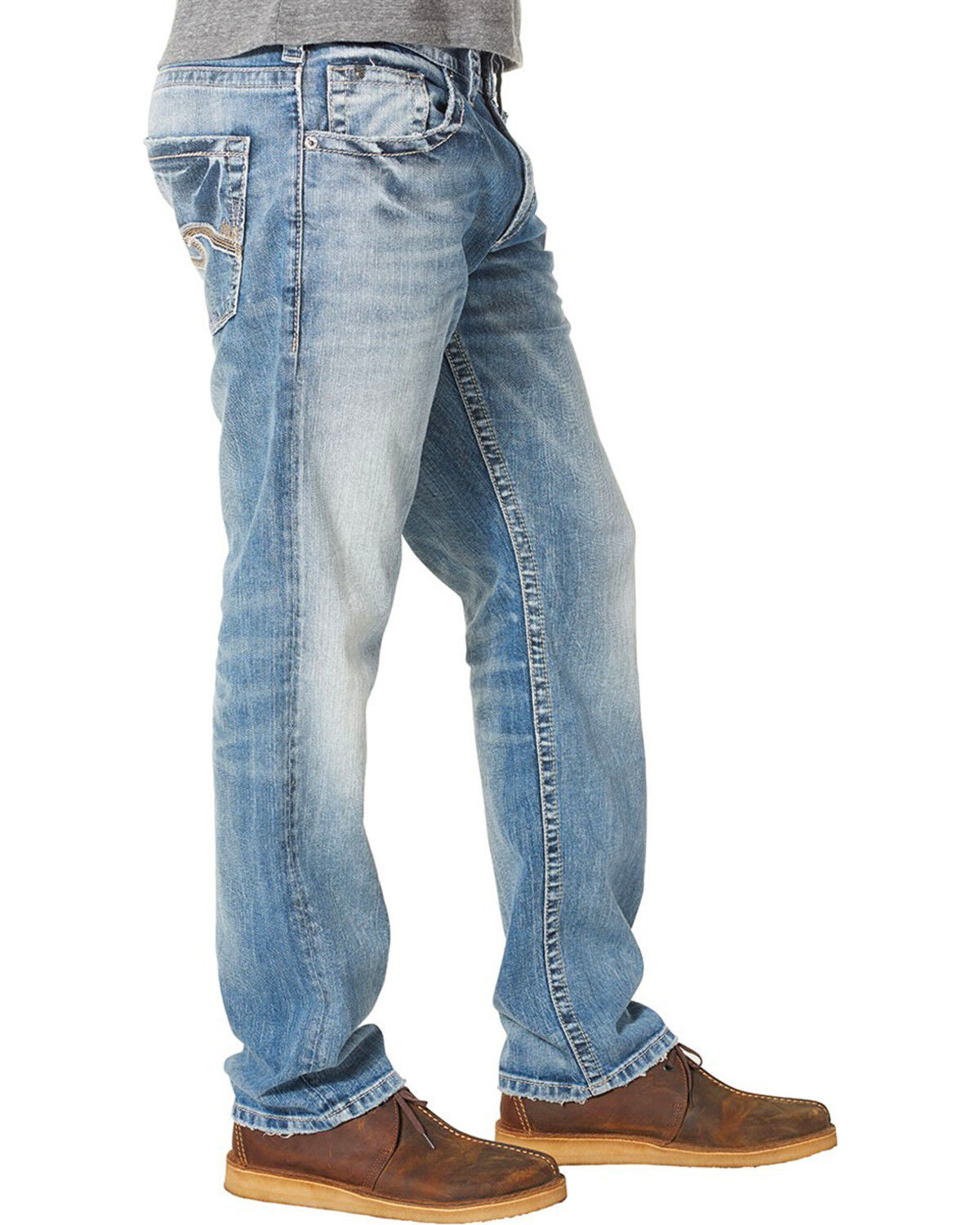 men's relaxed fit tapered leg jeans