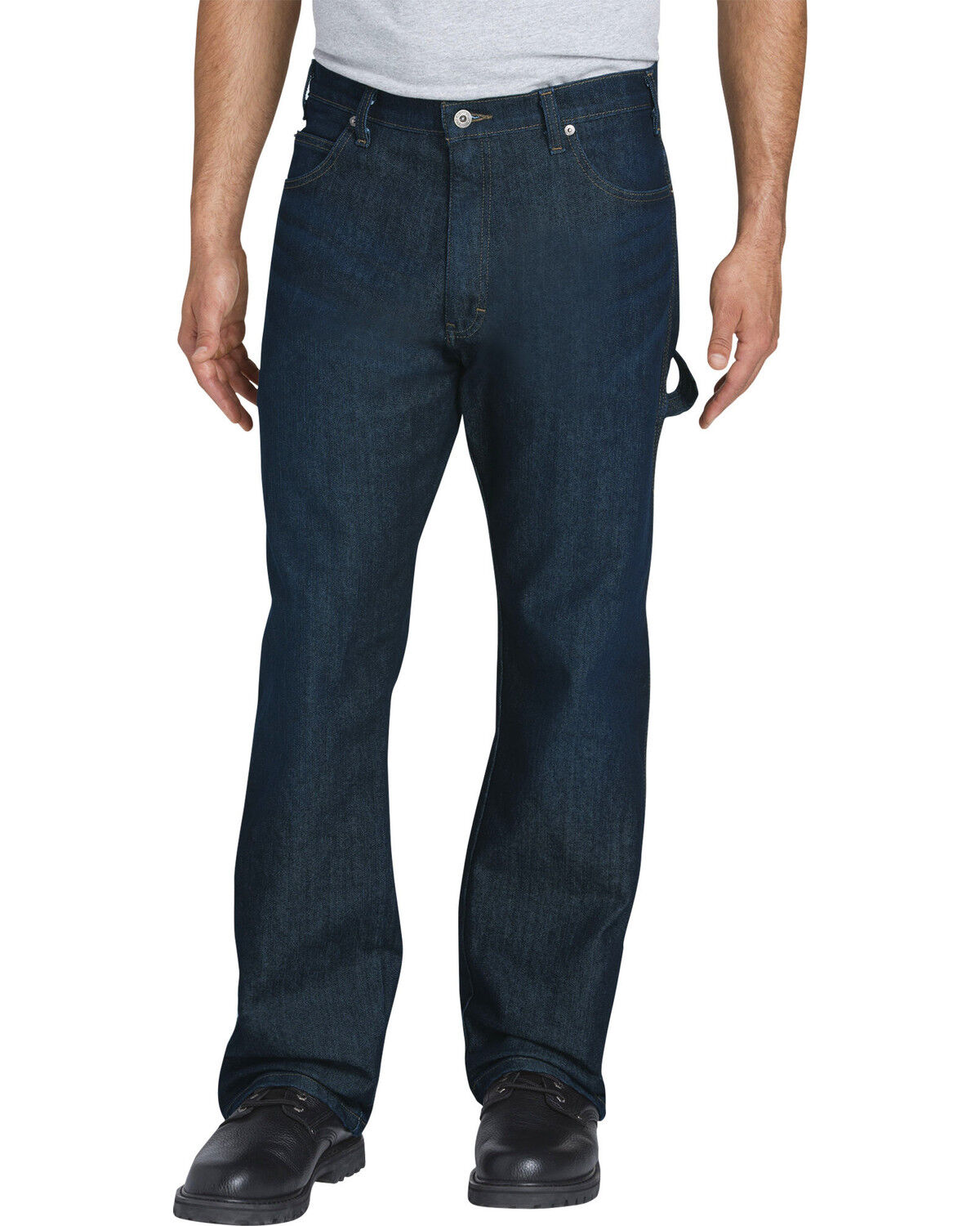 Image #2 - Dickies Men's Tough Max Relaxed Fit Carpenter Jeans, Beige/khaki, hi-res