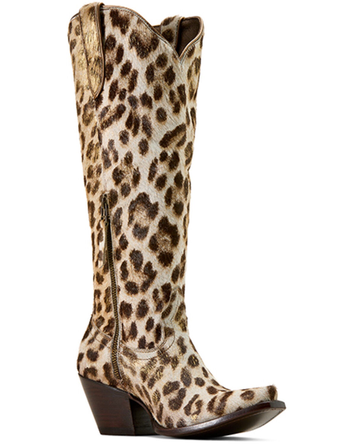 Ariat Women's Casanova Leopard Print Hair-On Western Boots - Snip Toe, Brown, hi-res